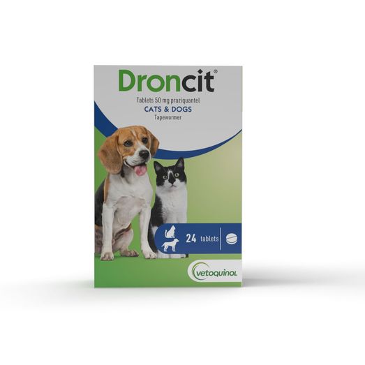 Vetoquinol Droncit Tablets 50Mg For Cats &amp; Dogs