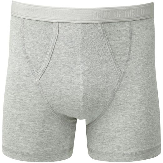 Fruit Of The Loom Underwear Classic Boxer 2 Pack - Light Grey Marl