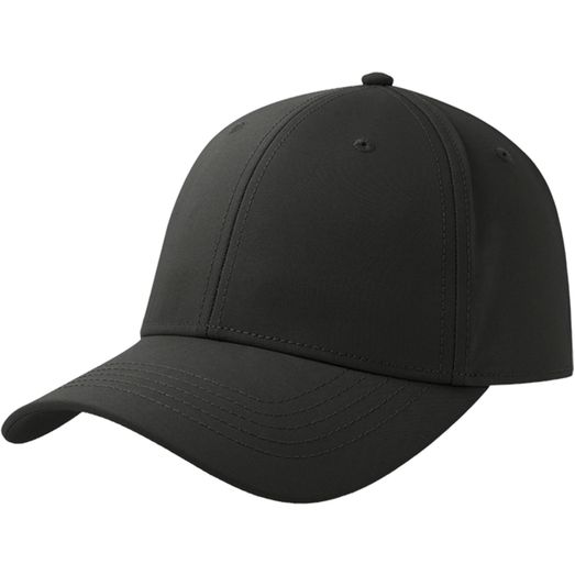 Atlantis Pitch Recycled Flexible Stretch 6 Panel Fittted Cap - Black