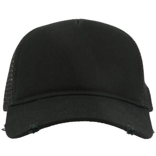 Atlantis Rapper Destroyed 5 Panel Weathered Trucker Cap