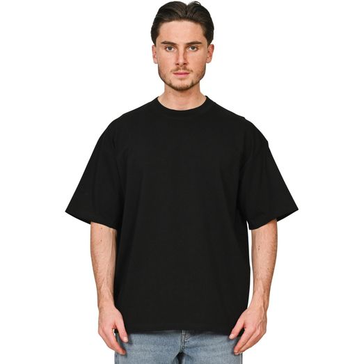Casual Classics Supreme Organic Combed 350 Oversize Extended Neck T-Shirt - Black