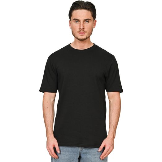 Casual Classics Ringspun Combed 240 Slim Interlock Tall T-Shirt - Black