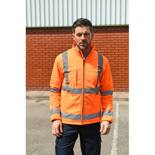 Korntex High Vis Premium Softshell Jacket - Orange