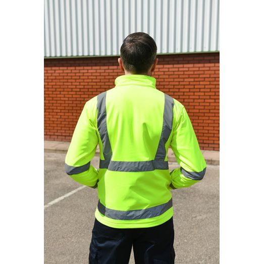 Korntex High Vis Premium Softshell Jacket - Yellow
