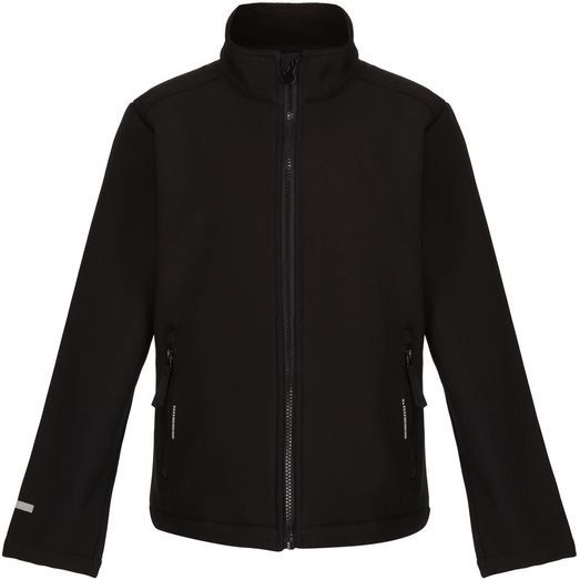 Regatta Professional Ablaze Printable Softshell Kids - Black/Black
