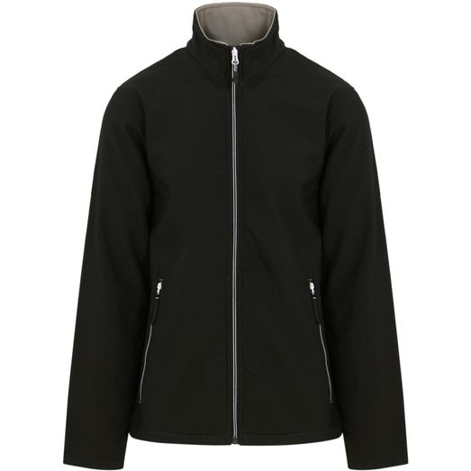 Regatta Professional Ascender 2 Layer Softshell Jacket - Black/Mineral Grey