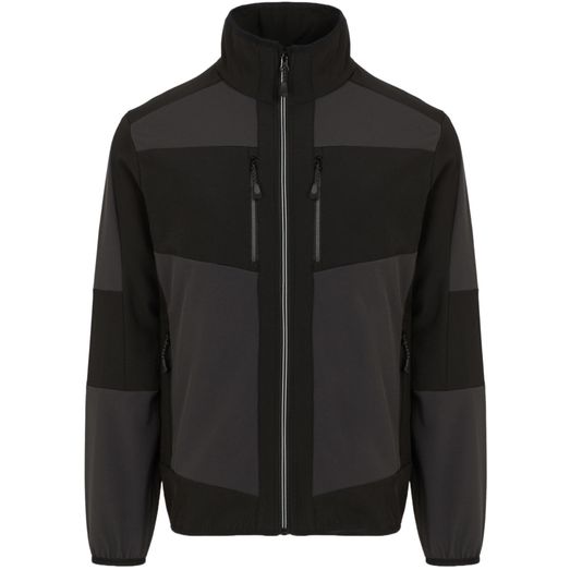 Regatta Professional Evolve Unisex 2 Layer Softshell Jacket - Ash/Black