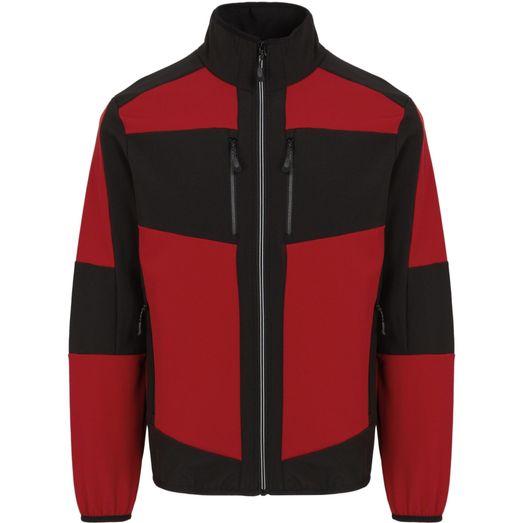 Regatta Professional Evolve Unisex 2 Layer Softshell Jacket - Classic Red\Black