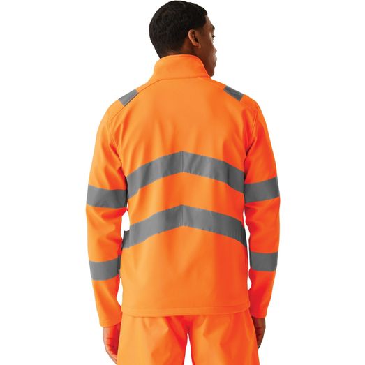 Regatta Professional Pro Contract Hi Vis Ablaze 2 Layer Softshell - Orange