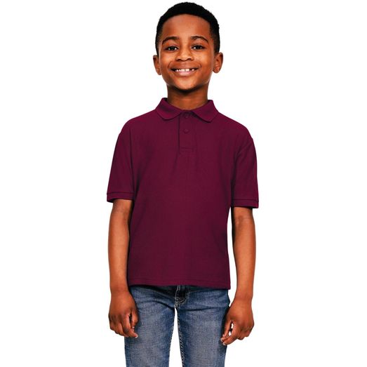Casual Classics Classic Polycotton Pique Polo 190gm Kids - Maroon