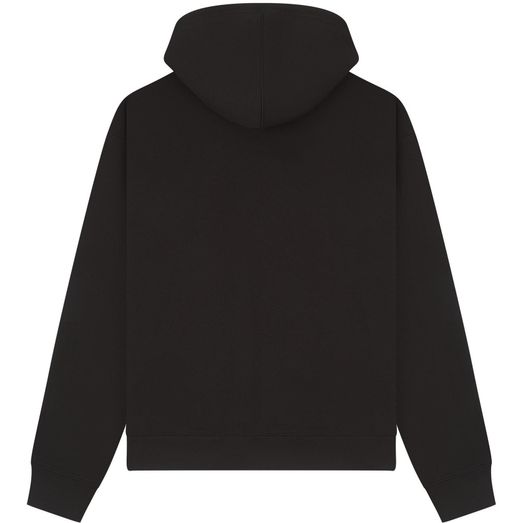 Casual Classics Premium Combed 330 Boxy Oversize Zip Hood - Black