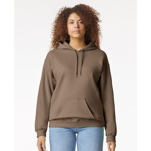Gildan Softstyle Midweight Pullover Hood - Brown Savana