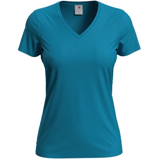 Stedman Classic T-Shirt V Neck 155 Ladies - Ocean Blue