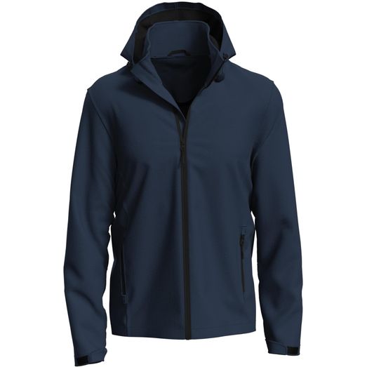 Stedman Lux Hooded Softshell Jacket Mens 250 - Blue Midnight