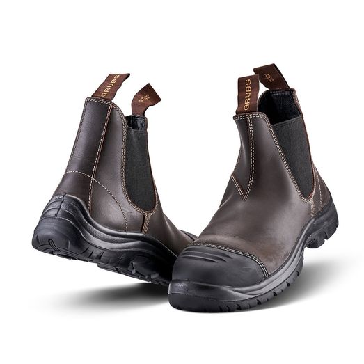 Grubs Tornado Men's Chelsea Boots - Mahogany - Safety Boot