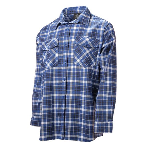 Betacraft Men's Stag Blue Check Brushed Cotton Shirt
