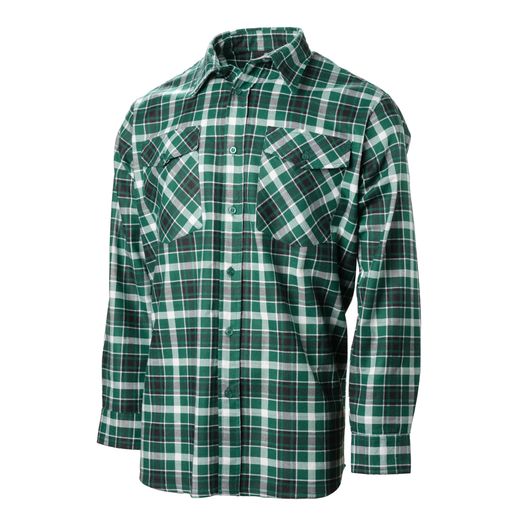 Betacraft Men's Stag Brushed Green Check Cotton Shirt