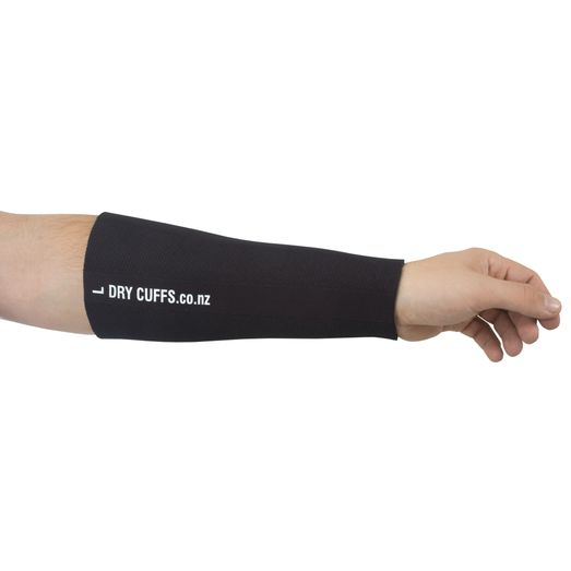 Dry Cuffs For Forearms in Black