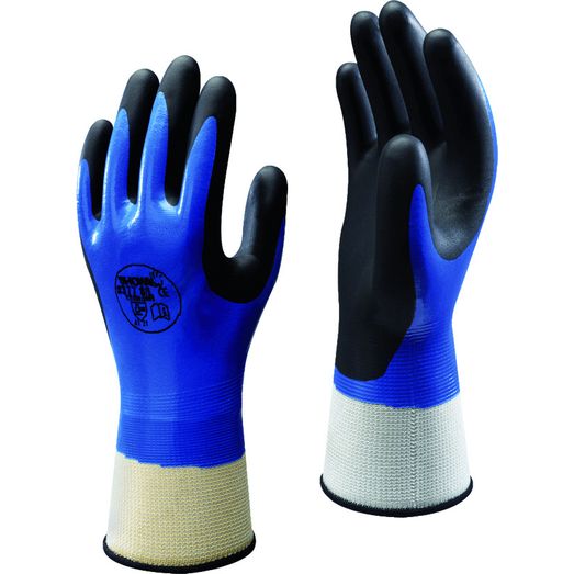 Nitrile Foam Glove Blue/Black (377)