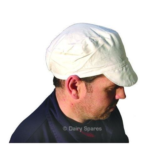 drytex Milking Hat White Cotton