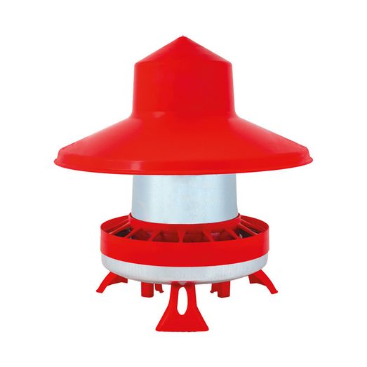Copele Poultry Feeder 14L Free Range with plastic legs, ring &amp; hat