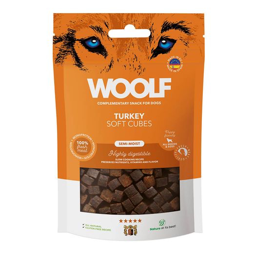 Woolf Soft Cubes Dog Treats Turkey