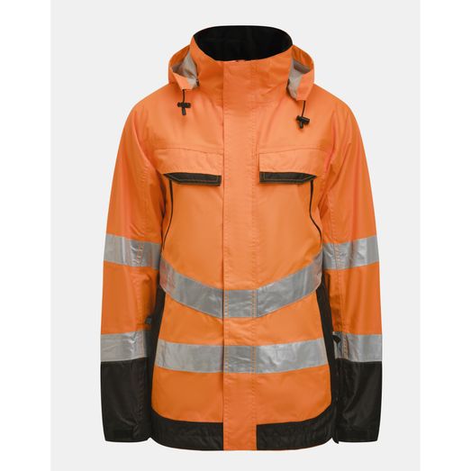 Jobman Shell Jacket Hi-Vis Orange/Black