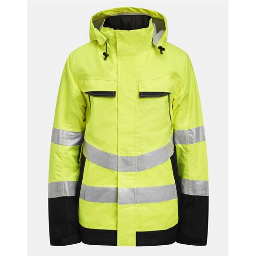 Jobman Shell Jacket Hi-Vis Yellow/Black