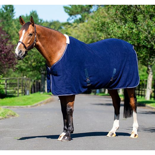 Equi-sential Fleece Cooler Rug Navy/Silver