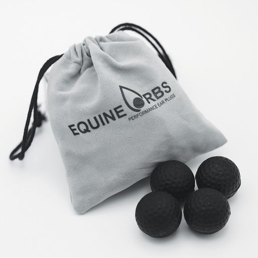 Equetech Equine Orbs - Performance Ear Plugs Black