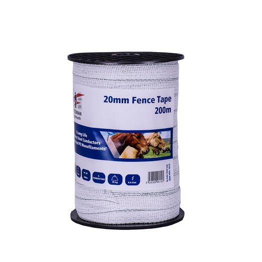 Fenceman Standard Tape 20mm White