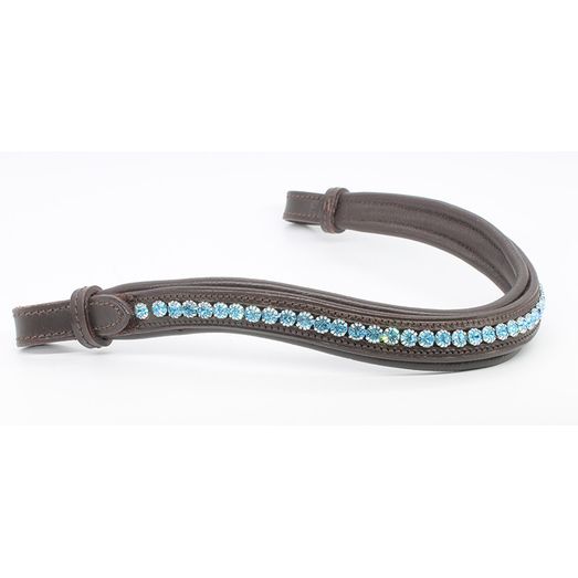 Mackey Sparkle Browband Baby Blue/Brown