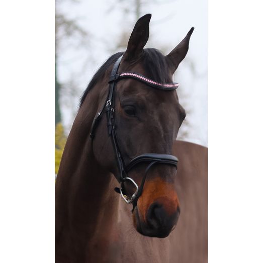 Mackey Sparkle Browband Baby Pink/Black