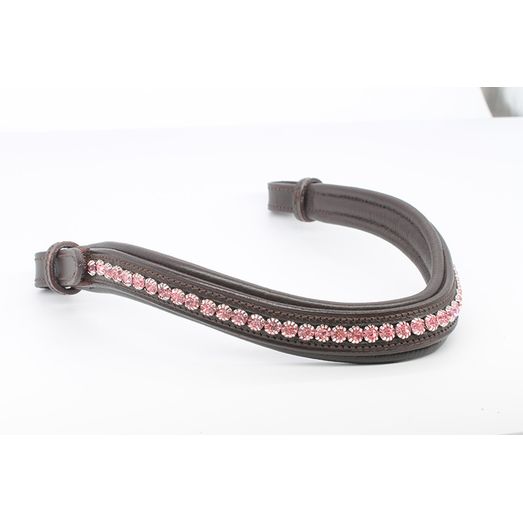 Mackey Sparkle Browband Baby Pink/Brown