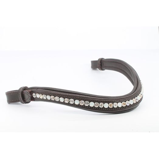 Mackey Sparkle Browband Crystal/Brown