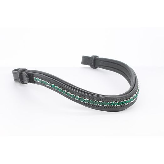 Mackey Sparkle Browband Emerald/Black