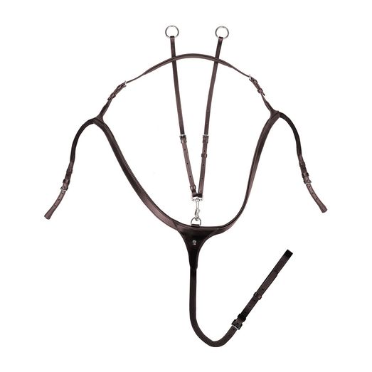 Waldhausen X-Line Breastplate with Long Bridge Brown