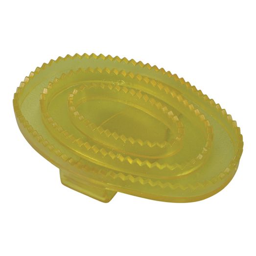 Lincoln Synthetic Rubber Curry Comb - Clear Yellow