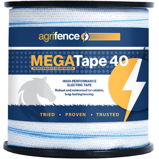 Agrifence MegaTape 40 Reinforced Tape (200m x 40mm) - White