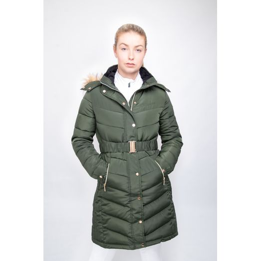 Coldstream Branxton Long Quilted Coat - Fern Green