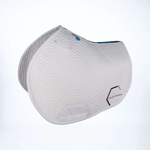 Coldstream Choicelee Close Contact Saddle Pad - White/Blue