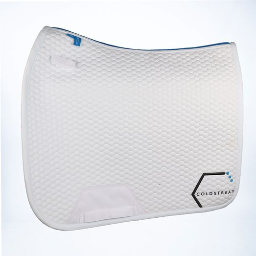 Coldstream Choicelee Dressage Saddle Pad - White/Blue