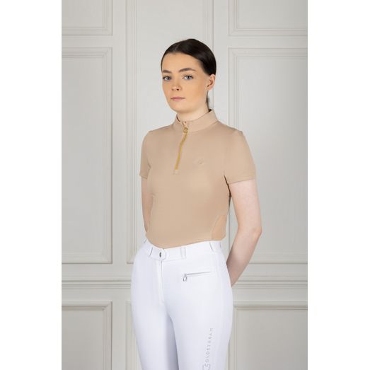 Coldstream Coldingham Short Sleeve Base Layer - Warm Taupe