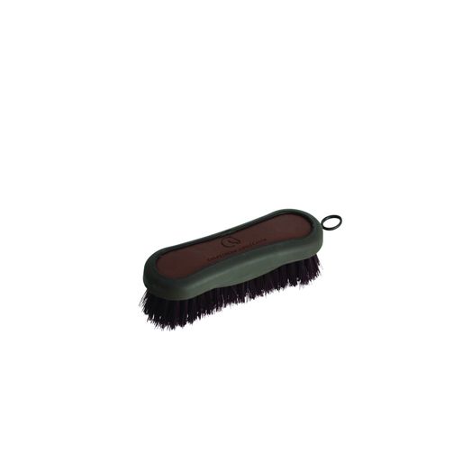 Coldstream Faux Leather Face Brush - Brown/Black