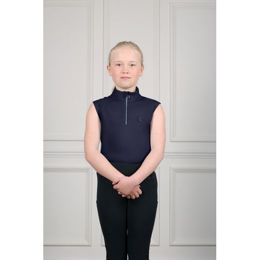 Coldstream Next Generation Cranshaws Sleeveless Kids Base Layer - Navy