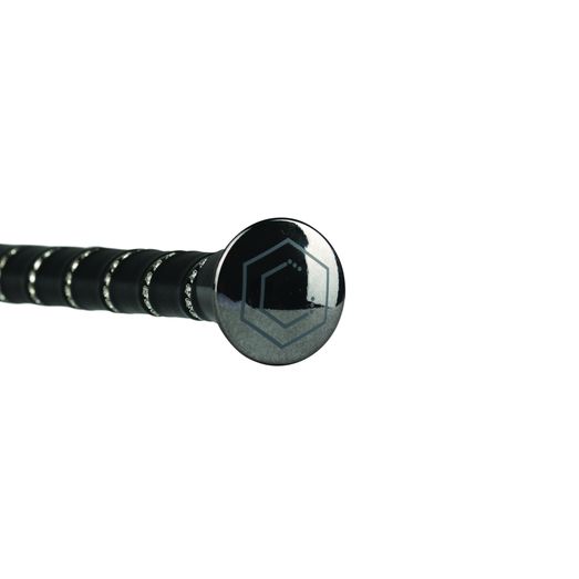 Coldstream Reston Crystal Dressage Whip - Silver