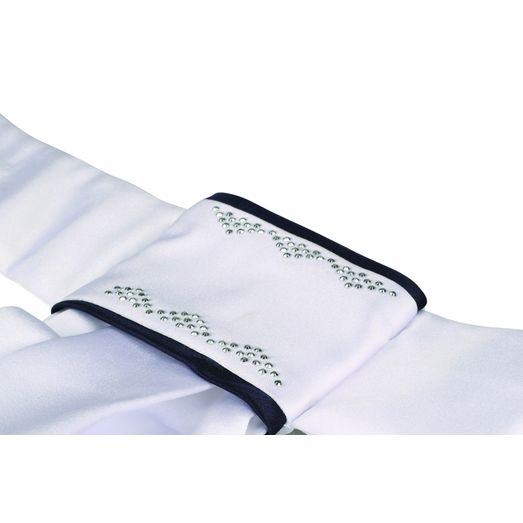 Coldstream Sunwick Ready Tied Stock - White/Navy