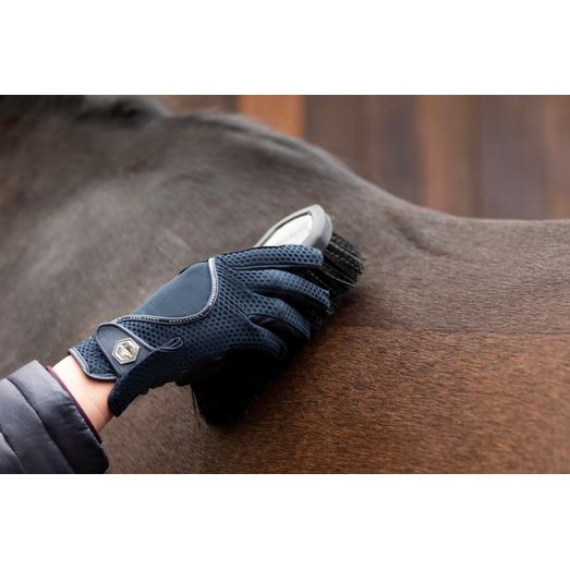 Coldstream Swinton Combi Mesh Summer Riding Gloves - Navy