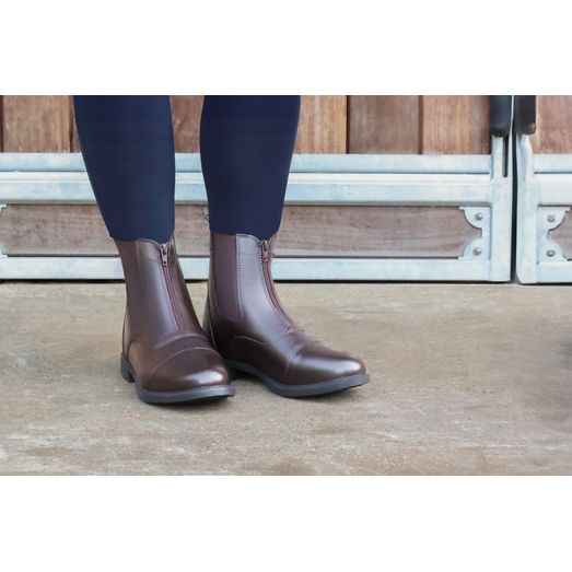 Hy Equestrian Canterbury Zip Jodhpur Boot - Brown