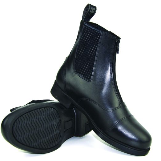 Hy Equestrian Children's Canterbury Zip Jodhpur Boot - Black